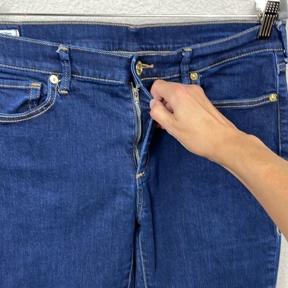 True Religion Halle Mid Rise Super Skinny Jeans Dark Wash Sz 31 - Picture 3 of 12